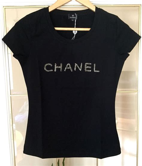 chanel black shirt|authentic chanel shirt.